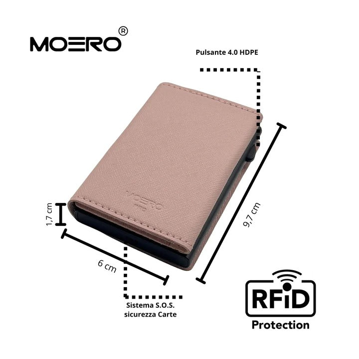 Moero PRO SAFFIANO ROSA ZIPPINK