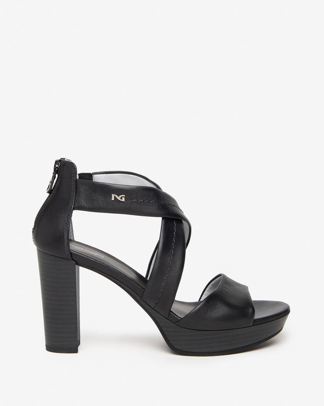 Sandali Donna in Pelle Nero