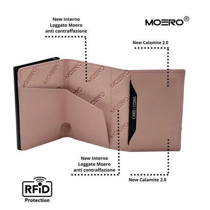 Moero PRO SAFFIANO ROSA ZIPPINK