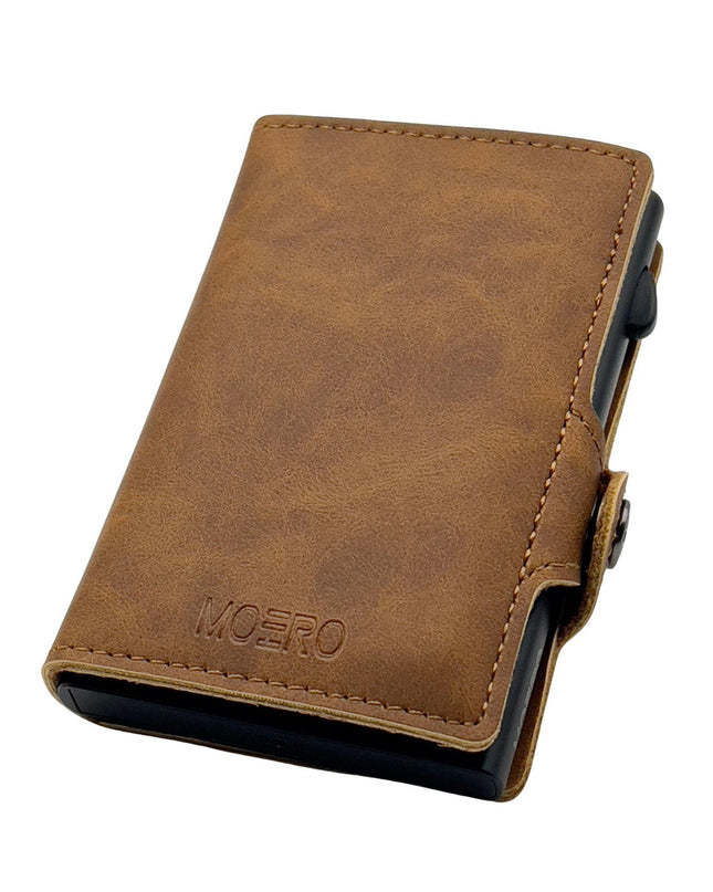 Moero VINTAGE LIGHT BROWN BUFFALO ZIPCUOIO