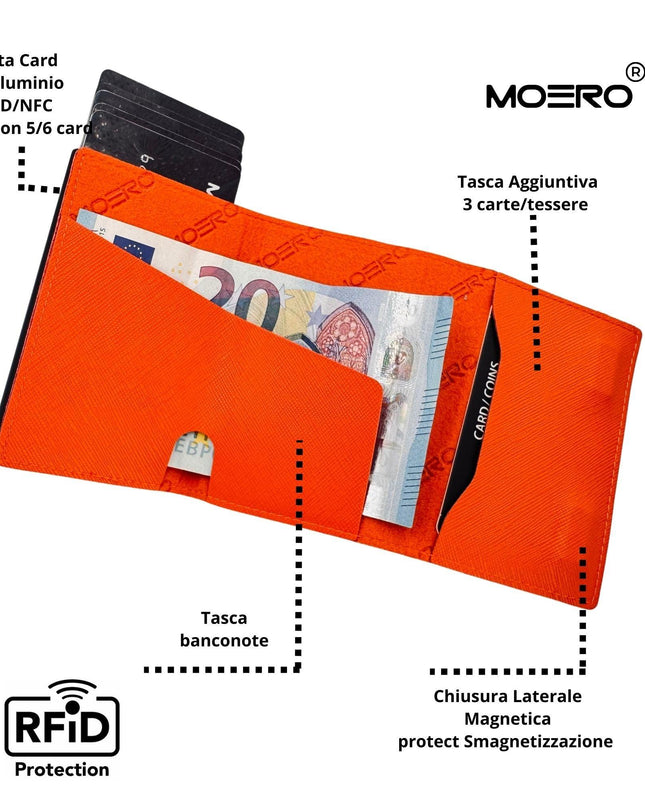 Moero PRO SAFFIANO ARANCIO ZIPARANCIO