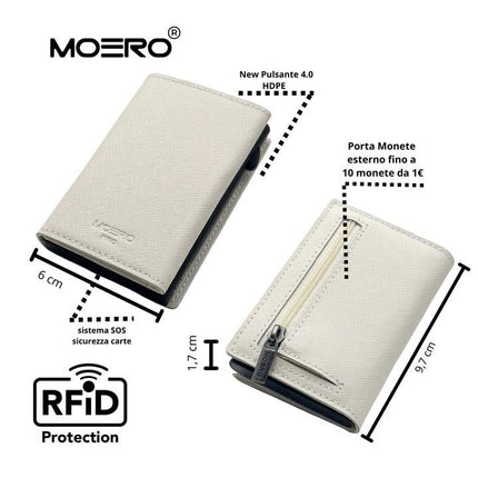 Moero PRO SAFFIANO WHITE ZIPWHITE