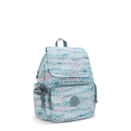 Kipling CITY ZIP S B PRTPALMTREE LEAVES