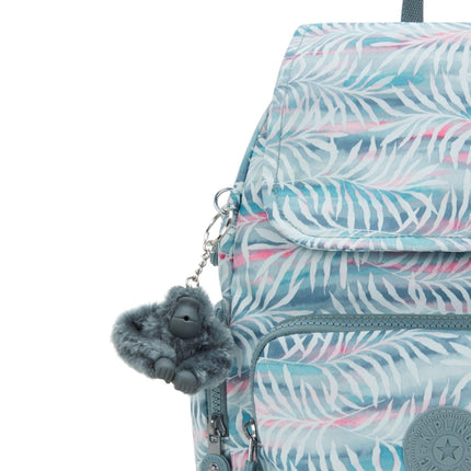 Kipling CITY ZIP S B PRTPALMTREE LEAVES