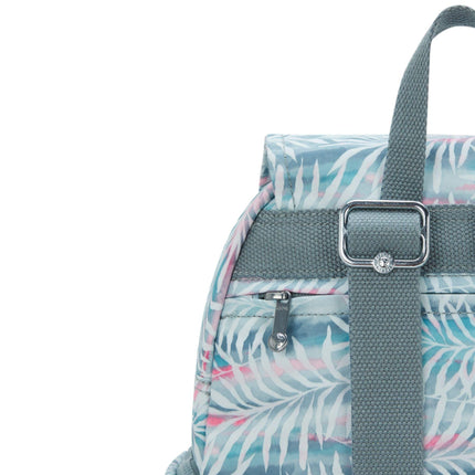 Kipling CITY ZIP S B PRTPALMTREE LEAVES